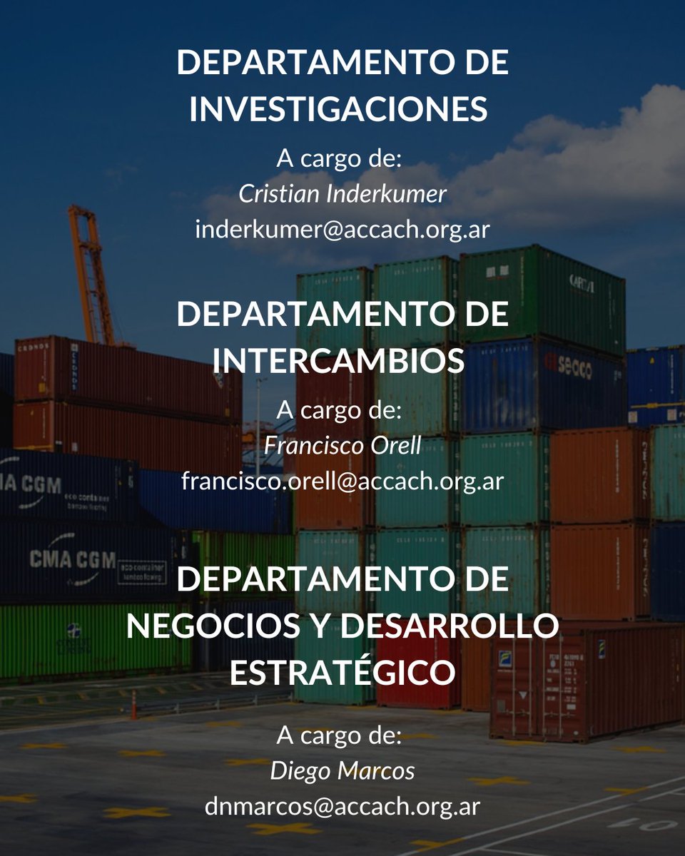 ACCACh's tweet photo. En ACCACh impulsamos la cooperación 🇦🇷🇨🇳 desde tres áreas clave:
🔍 Investigaciones
🌐 Intercambios
📊 Negocios y desarrollo estratégico
Conocé a quienes están a cargo y sumate a construir puentes con nosotros.

#ACCACh #ArgentinaChina #Cooperación #Intercambio #Negocios https://t.co/YgT4NBGOf3