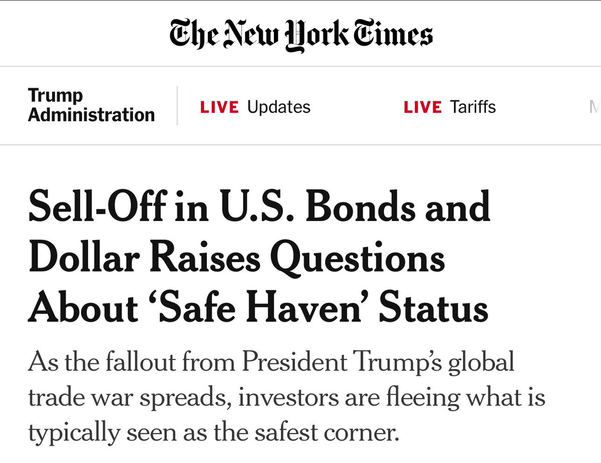 The immediate future of bonds is extremely volatile and potentially catastrophic.

You’re currently witnessing the funeral procession for legacy finance. 

And Bitcoin is laughing its way down the fire escape.

Wall Street just threw a brick through its own window, and everyone’s