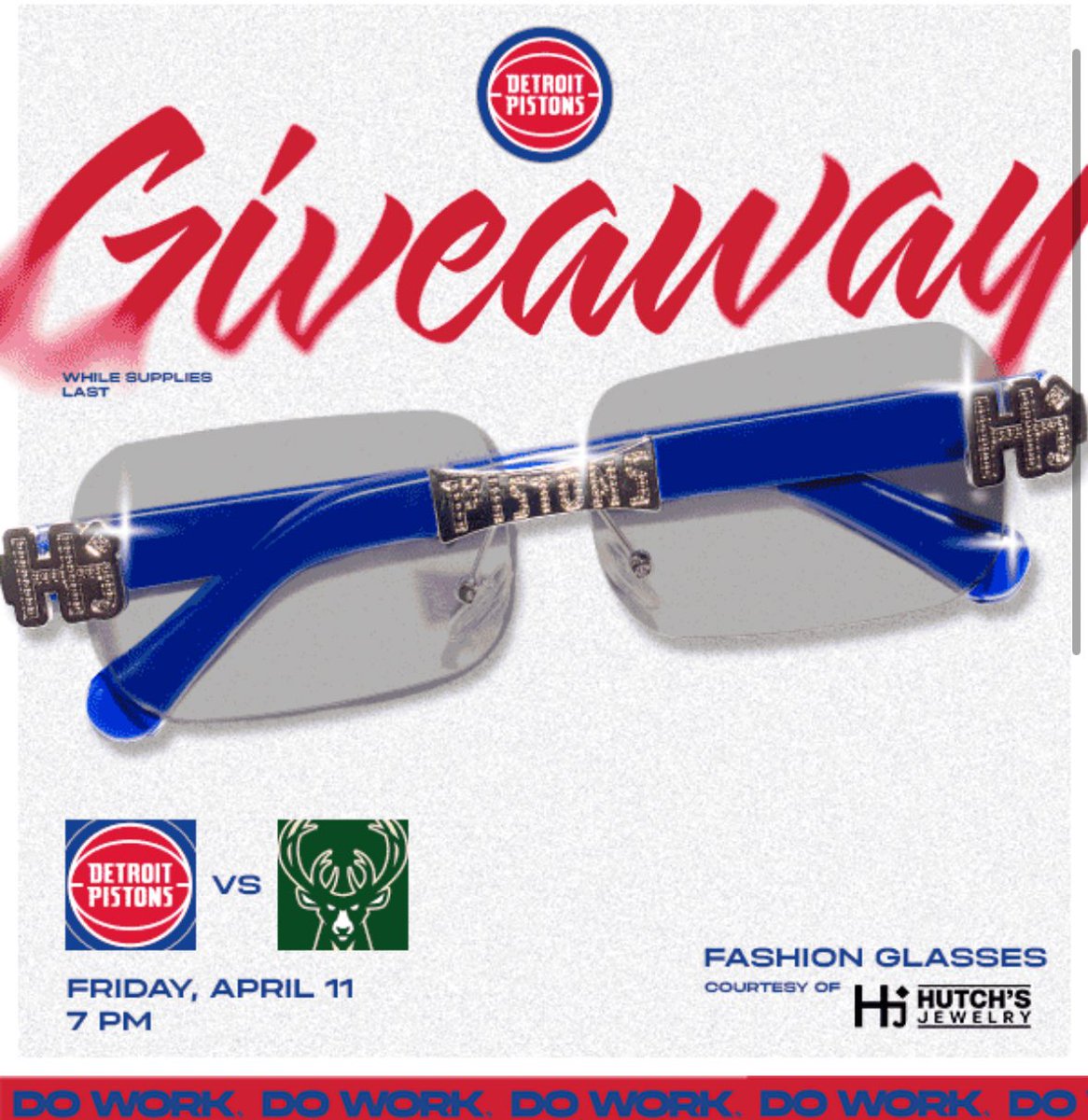 samueljrob's tweet photo. Pistons are giving away these “fashion glasses” from Hutch’s Jewelry at their game Friday https://t.co/520ojkvZsF