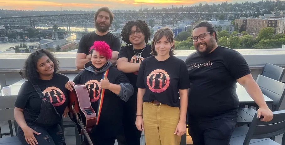 "Rhapsody’s number one priority is still to serve their community and to continue the cycle of reciprocity between its members and the organization."

We partnered with <a href="/teentix/">TeenTix</a> to cover the work and impact of The Rhapsody Project, read the full story: artbeat.seattle.gov/2025/04/09/the…