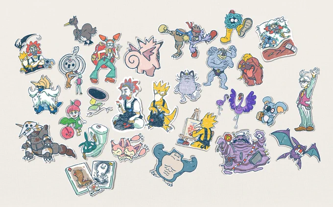 All the Pokemon illustrations so far! 