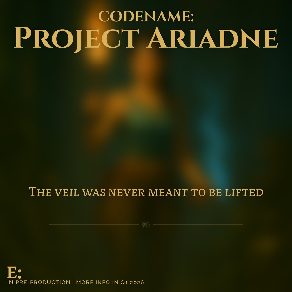 EpygraphStudio's tweet photo. Project Ariadne

An upcoming action role-playing game by Epygraph Studio.
Narrative-driven. Mythic. Arcanepunk.

Currently in early pre-production.
More details to be revealed in Q1 2026.

🜂  #projectariadne #indiegames #gamedev #indiedev #narrativegames #actionrpg