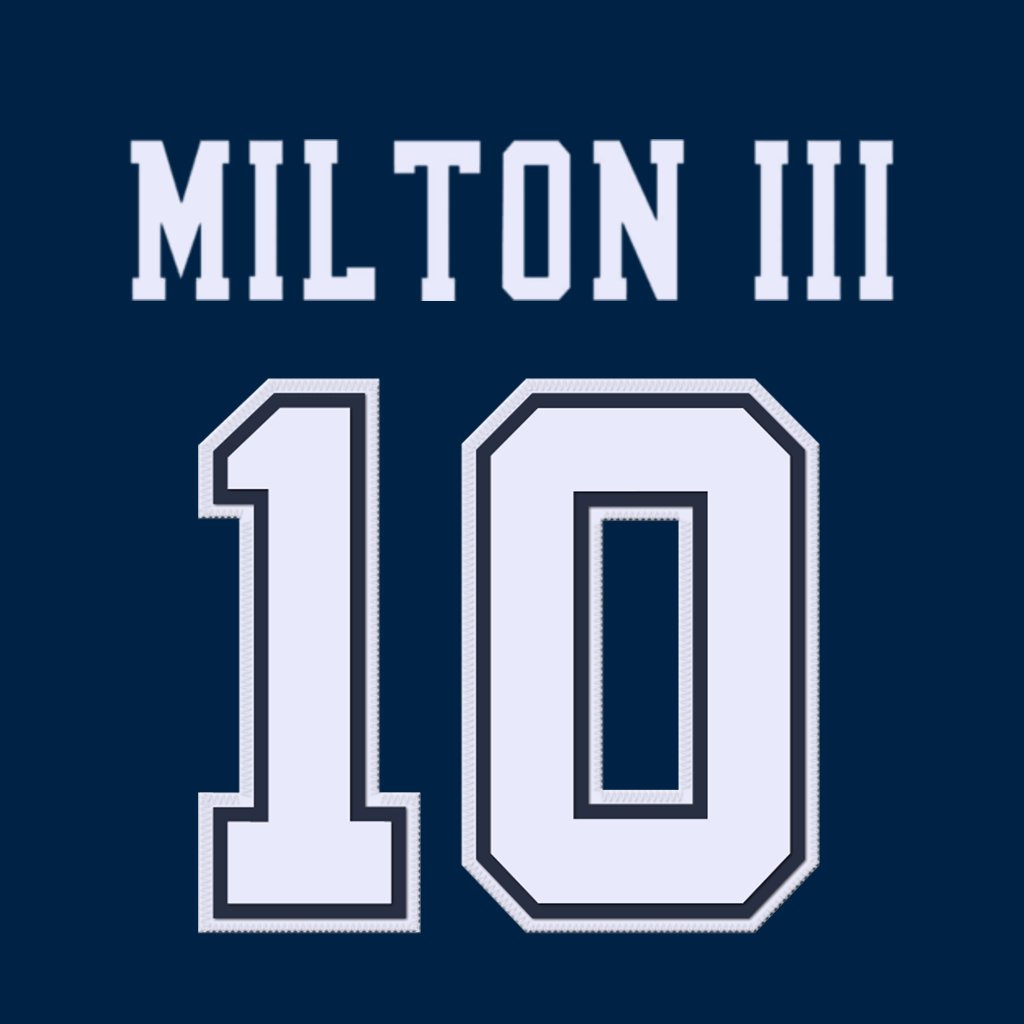 nfl_jersey_num's tweet image. Dallas Cowboys QB Joe Milton III (@Qbjayy7) is wearing number 10. Last assigned to Cooper Rush. #DallasCowboys