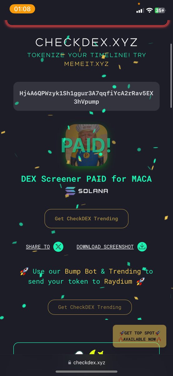 thecryptobunss's tweet photo. $MACA

Dex paid , chart is clean , we drop that coin at 6k so respect everyone, don't full clip and let's run it to millions 25k is nothing 🚀 https://t.co/QiuGTQ4Gjo