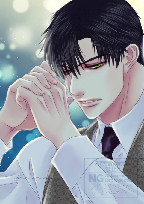 レイも再掲。#恋と深空二次創作 #レイ #黎深 #Zayne #LoveandDeepspace #恋与深空 