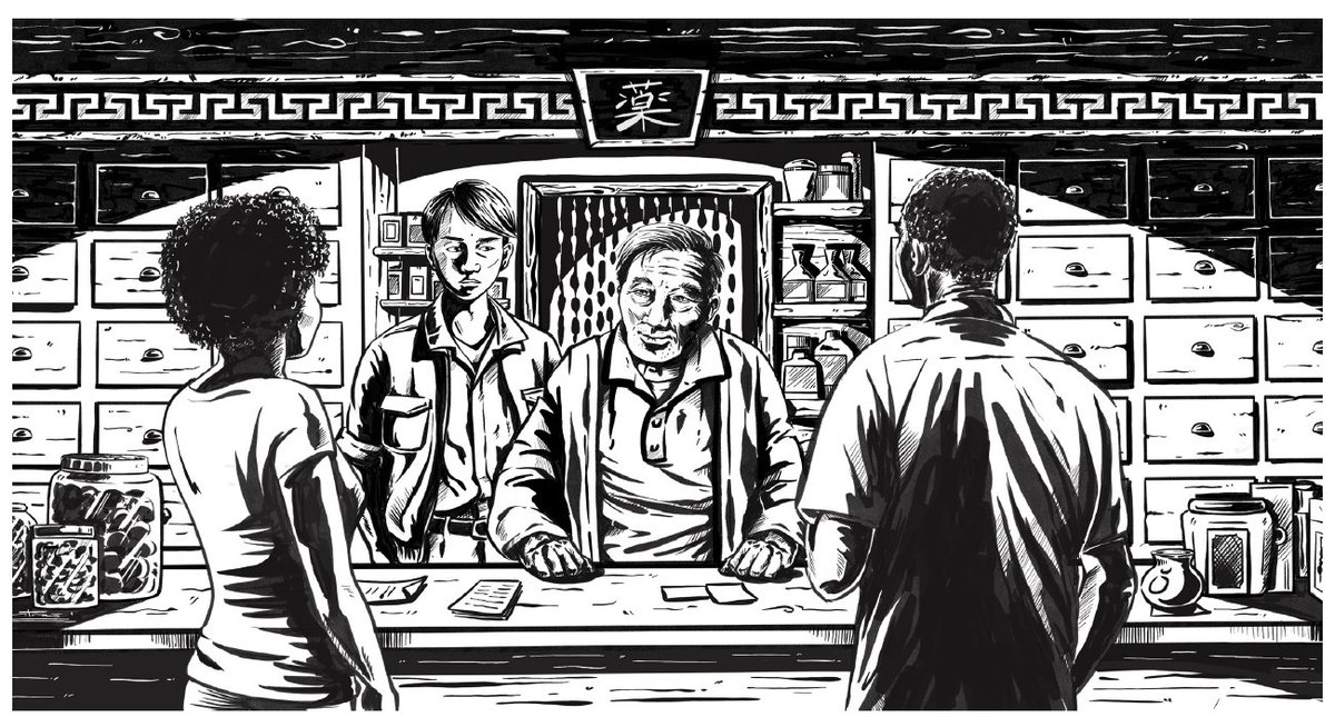 chillcryptworld's tweet photo. At the apothecary (art by @ArtNuria): https://t.co/UBtKwOxr34