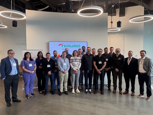 terumoneuro's tweet photo. Our EDGE course in Boston last week was a tremendous success! We hosted an eager group of neurointerventionalists, with Drs. Aman Patel, Omar Choudhri (@Doctor_OC_) and Sumeet Singh Multani, MD, MBBS leading the way. From a comprehensive WEB device session to interactive talks on the LVIS EVO stent and our stroke portfolio, the event was packed with valuable insights and hands-on experiences.

Shoutout to the PACE and field team for their hard work and support to make this course a success!
#neurointervention #neurovascular #neuroRad #INR #TerumoNeuro