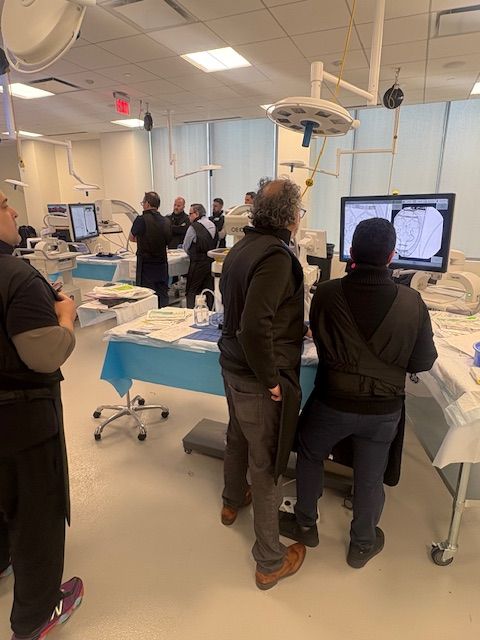 terumoneuro's tweet photo. Our EDGE course in Boston last week was a tremendous success! We hosted an eager group of neurointerventionalists, with Drs. Aman Patel, Omar Choudhri (@Doctor_OC_) and Sumeet Singh Multani, MD, MBBS leading the way. From a comprehensive WEB device session to interactive talks on the LVIS EVO stent and our stroke portfolio, the event was packed with valuable insights and hands-on experiences.

Shoutout to the PACE and field team for their hard work and support to make this course a success!
#neurointervention #neurovascular #neuroRad #INR #TerumoNeuro