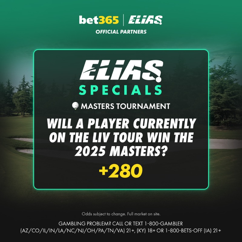 bet365_us's tweet photo. ⛳️ We've partnered with @EliasSports to bring a variety of golf specials this week!

Will a LIV golfer bring home the win?