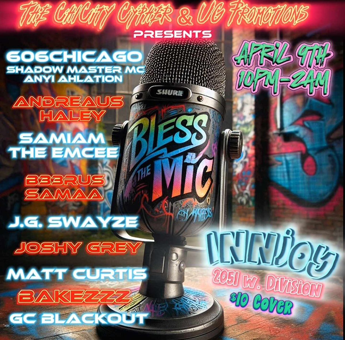 Tonight in Chicago! Come thru! #HipHop #Chicago