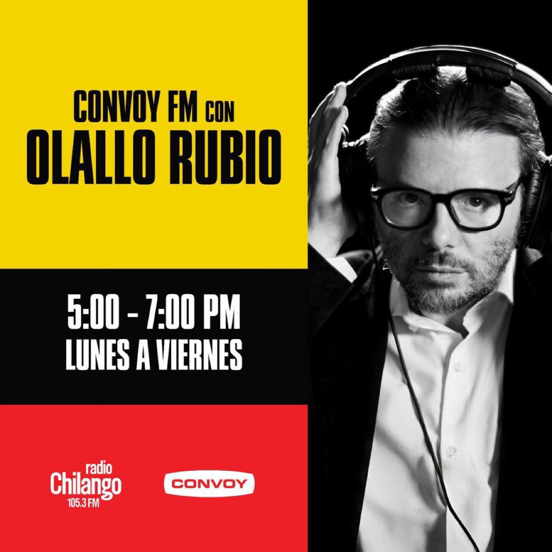 convoynetwork's tweet photo. Comunícate con @olallo_rubio a través del #ConvoyEnRadioChilango. https://t.co/B8siADD7tO