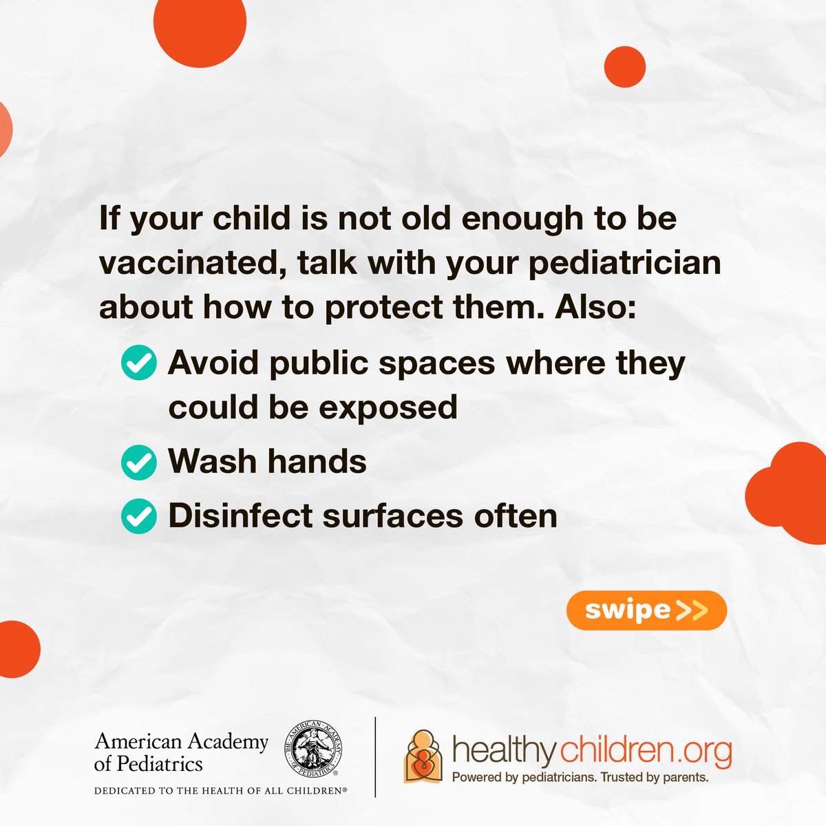 UTSW_PedsID's tweet photo. Measles is a vaccine-preventable infection. About 95 of every 100 people will be protected after getting one dose of the MMR vaccine. Two doses of MMR vaccine protect 97-99 of every 100 people. https://t.co/XKFGomBPRp https://t.co/7Tw3TapIz3