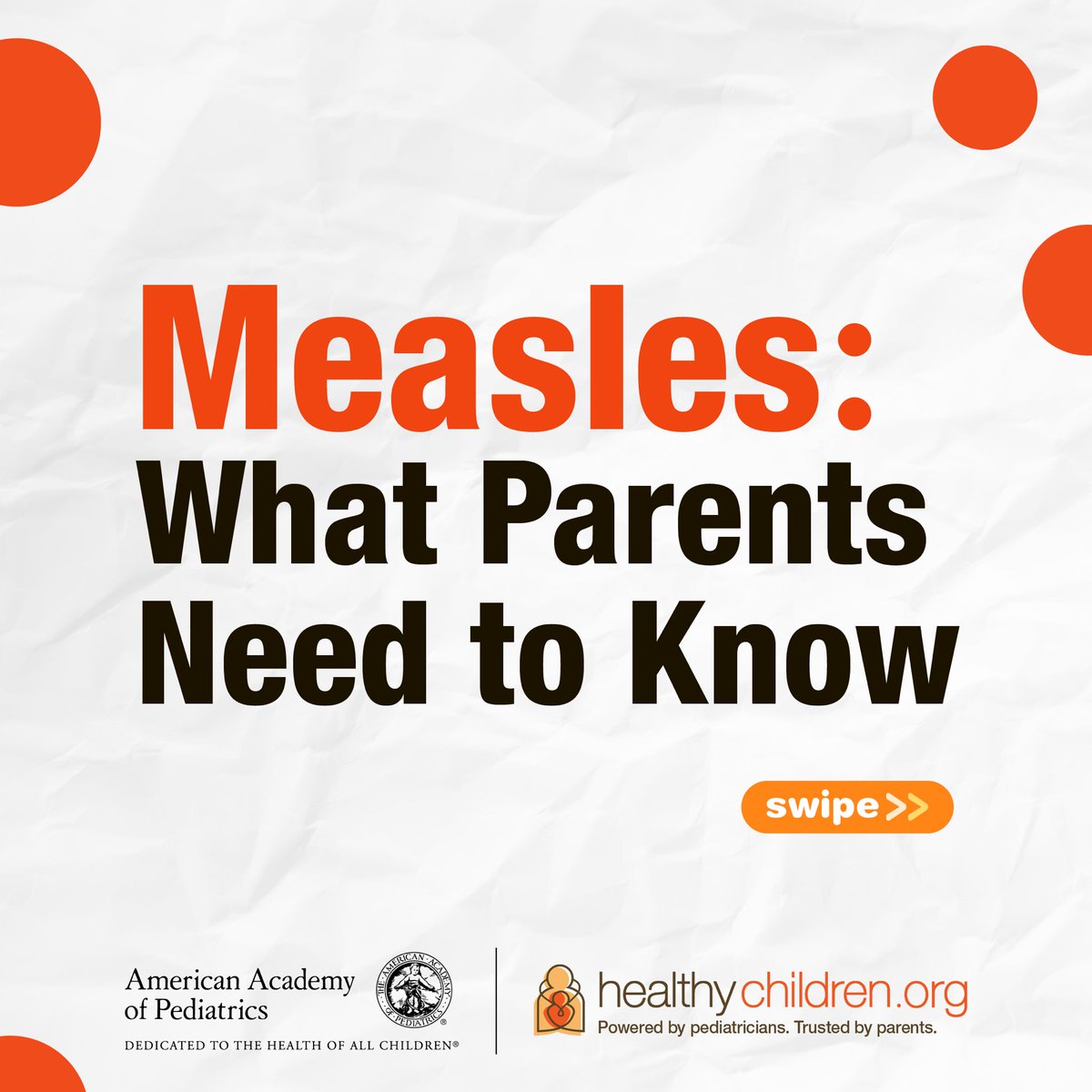 UTSW_PedsID's tweet photo. Measles is a vaccine-preventable infection. About 95 of every 100 people will be protected after getting one dose of the MMR vaccine. Two doses of MMR vaccine protect 97-99 of every 100 people. https://t.co/XKFGomBPRp https://t.co/7Tw3TapIz3