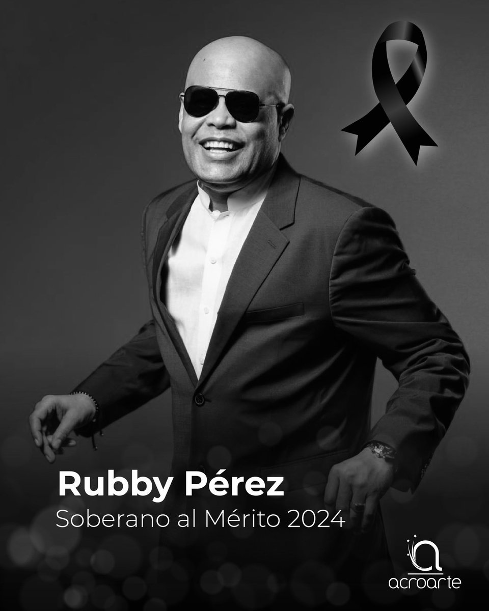 Con sentido dolor, Acroarte lamenta profundamente el fallecimiento de una de las principales figuras del merengue dominicano, Rubby Pérez.

Su trágica partida es un duro golpe para el arte nacional y deja un gran vacío en nuestros corazones. 

#RubbyPerez #RIP