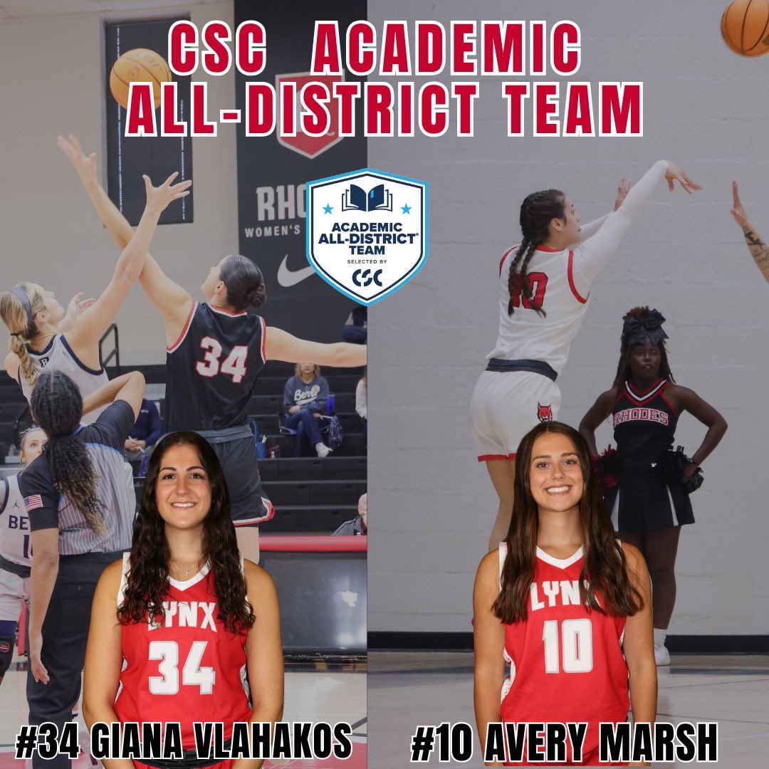 Congratulations Avery and Giana on being named on the CSC Academic All District Team!!! Job well done ! 👏🏻