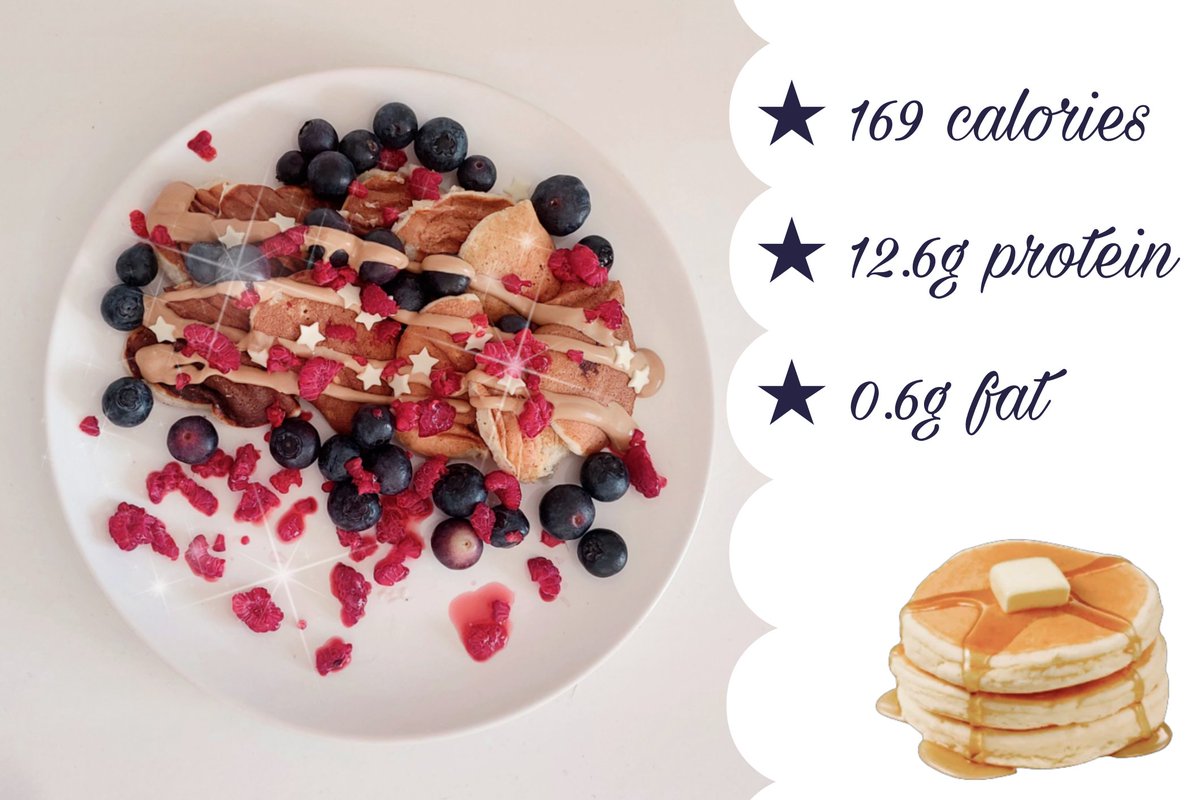 170  calorie  pancakes ୧ ‧₊˚ 🥞 ⋅ ☆

— a recipe thread.
