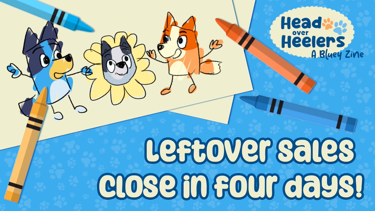 Head Over Heelers: A Bluey Zine tweet media