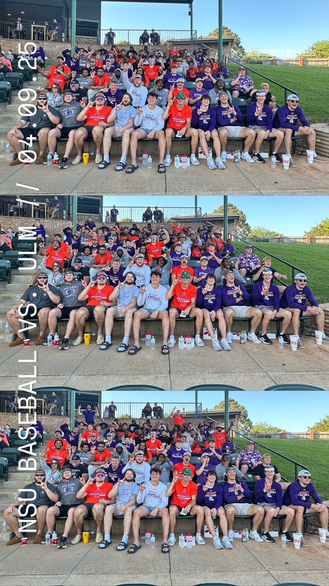 NSU Football (@nsudemonsfb) on Twitter photo 📍<a href="/NSUDemonsBSB/">NSU Baseball</a> vs ULM 🤘
#ForkEm #DemonsForDemons 📍<a href="/NSUDemonsBSB/">NSU Baseball</a> vs ULM 🤘
#ForkEm #DemonsForDemons