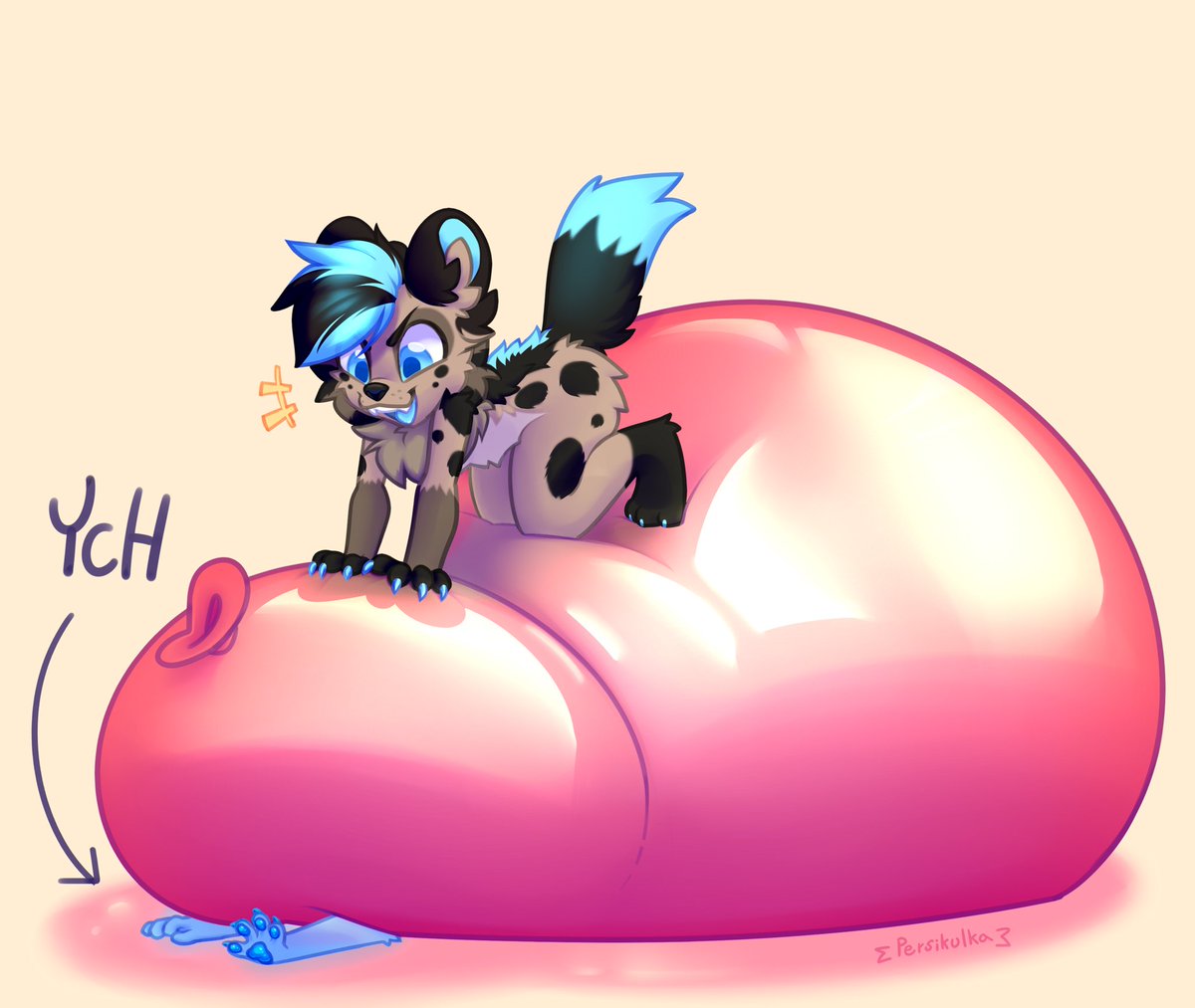 What’s wrong? Can’t move under there?! Better wiggle more then…before you run out of air 😏🎈✨

🎨: <a href="/Persikulka/">Persikulka</a>