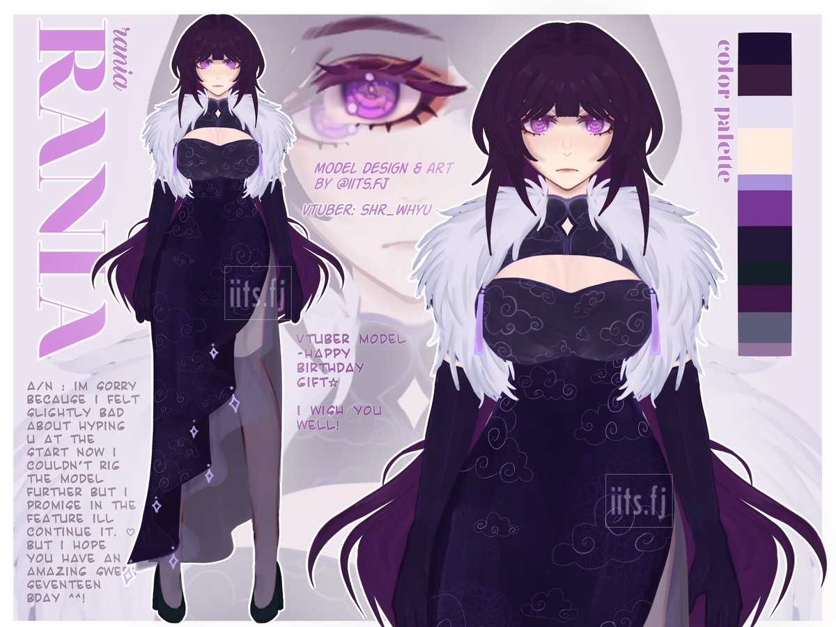 Felicre8's tweet photo. I made this vtuber desgin(sheet) for a friend bday 🎂, couldn’t rig in in time but she love it atleast👍🎀✨️ https://t.co/fgKK0W7jNQ