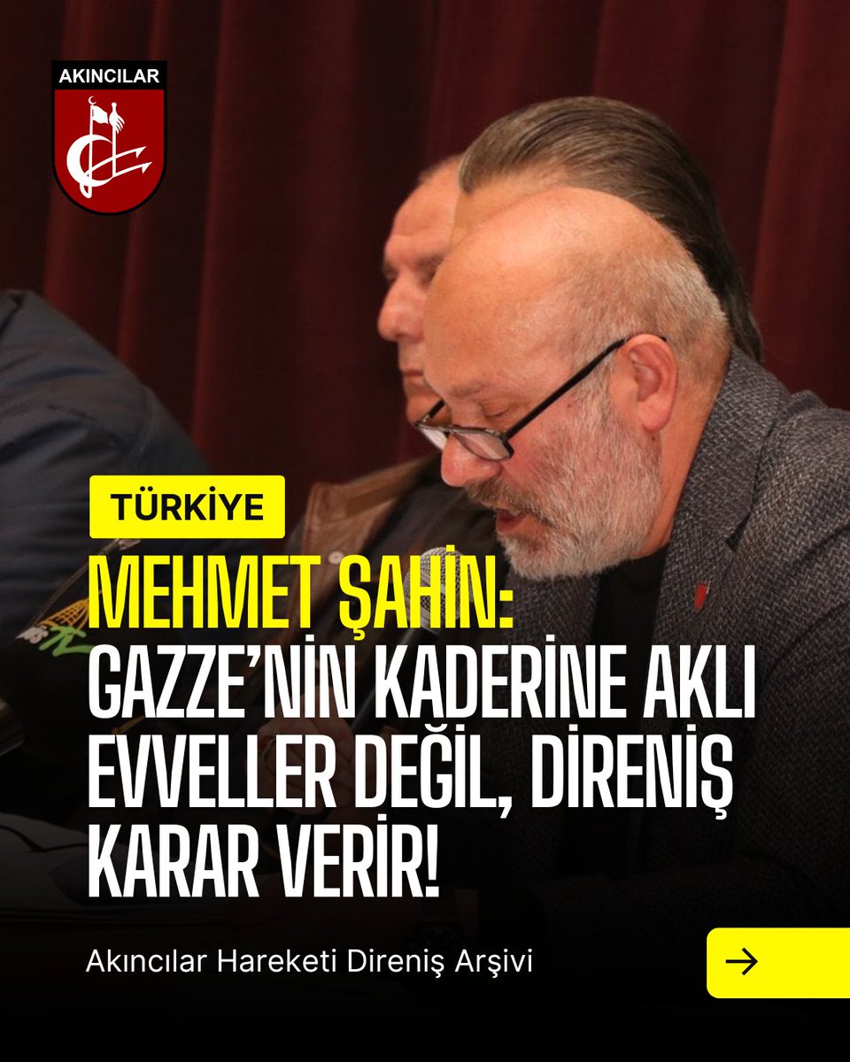 Akincilar1975's tweet photo. Akıncılar Hareketi’nden Sert Tepki: “Gazze’nin Kaderine Aklı Evveller Değil, Direniş Karar Verir”

Genel Başkan Mehmet Şahin, Gazze’nin boşaltılmasını savunanlara seslendi: “Ya destek olun, ya da susun!”

Akıncılar Hareketi Genel Başkanı Mehmet Şahin, Gazze’ye yönelik işgal ve abluka devam ederken, bazı çevrelerin “Gazze’nin boşaltılması gerektiği” yönündeki söylemlerine sert tepki gösterdi.

Yaptığı yazılı açıklamada, bu söylemlerin, İsrail ve ABD’nin beklentileriyle birebir örtüştüğünü vurgulayan Şahin, “Gazze’nin geleceğine yalnızca halkı ve direnişi karar verir” ifadelerini kullandı.

Şahin açıklamasında şu ifadelere yer verdi:

“Gazze'nin kahraman halkı, şehadeti göze alarak toprağını terk etmemiş, direnişi ve mücahitleri bir an olsun yalnız bırakmamıştır. Buna rağmen bugünlerde bazı aklı evveller, işgalcilerin ağzıyla konuşarak Gazze’nin boşaltılmasını tavsiye eder hale gelmiştir. Efendiler! Gazze'nin kaderine siz değil, yalnızca Gazze halkı ve direnişi karar verir.”

Söz konusu çağrıların, direnişi sabote etmeye yönelik söylemler olduğunu belirten Mehmet Şahin, destek olmadan eleştiri yapanlara da net bir mesaj verdi:

“Eğer elinizden geliyorsa maddi destek sağlayın, silah verin. Onu da yapamıyorsanız, hiç olmazsa susun ve arsızlık etmeyin!”

Akıncılar Hareketi, açıklamanın sonunda tüm kamuoyunu Gazze halkının yanında onurlu bir duruş sergilemeye davet etti.

@MehmetSahin1959 
#AkıncılarHareketiBasınBürosu #AkıncılarHareketi #Gazze #Filistin #SonDakika