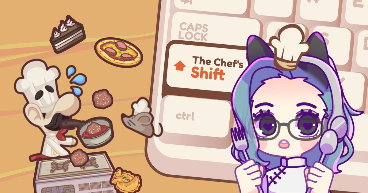 kayxsee's tweet photo. 🔴 FINISHING THE CHEF'S SHIFT!
#vtuber #cozy #cozygaming #indiegame #gamergirl #TheChefsShift
https://t.co/xE7s7momtw https://t.co/psHPS9LsJu