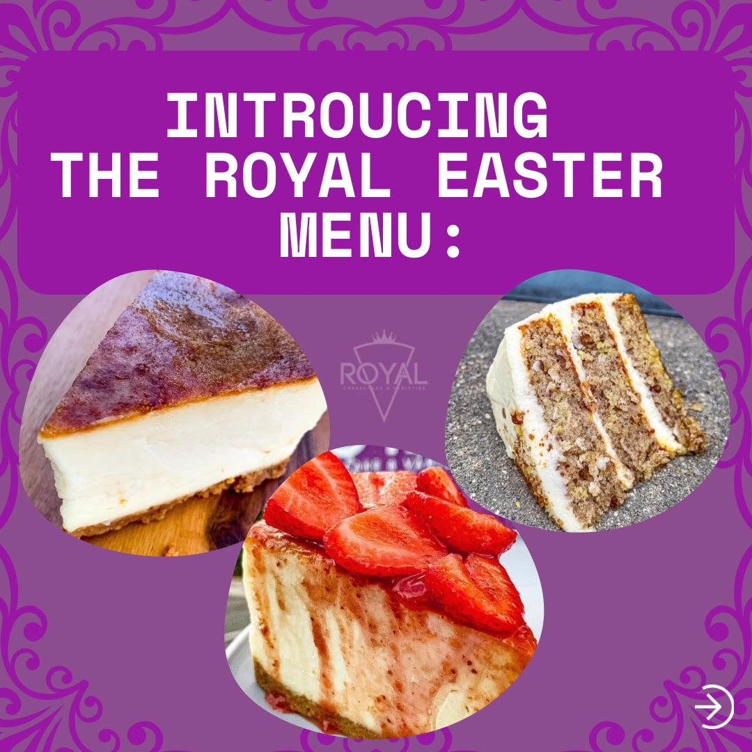 rcvcakes's tweet photo. 🌸🥕🍓 Easter Just Got Extra Sweet! 🍓🥕🌸

Our full Easter Menu is here, and it’s packed with all the indulgent treats you need for a perfect holiday celebration! 🎉🍰 
📅 Orders open April 7th 
#EasterDesserts #RoyalCheesecake #SweetTraditions 

https://t.co/NiPO7TOQSl https://t.co/XlgyQw5iQ0