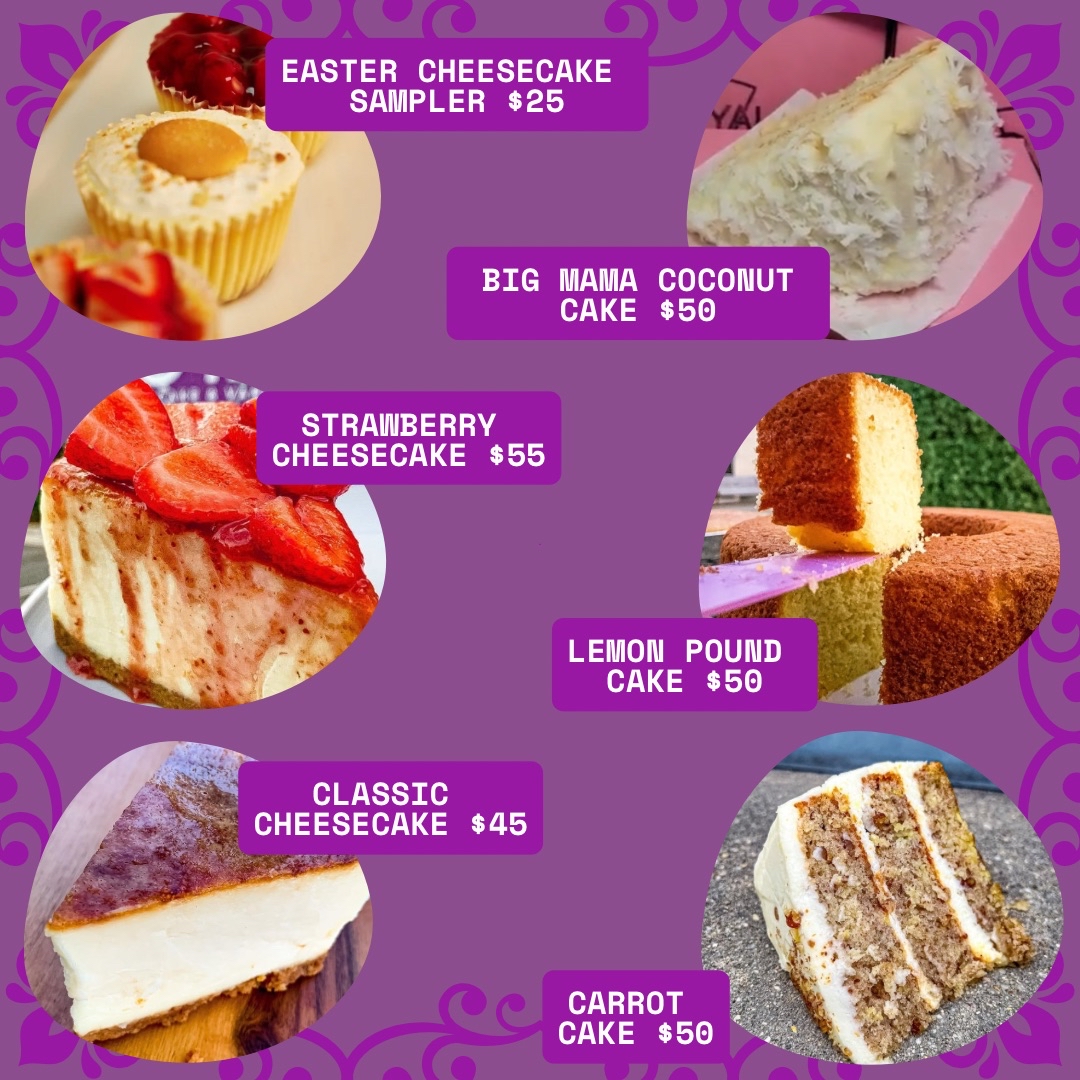 rcvcakes's tweet photo. 🌸🥕🍓 Easter Just Got Extra Sweet! 🍓🥕🌸

Our full Easter Menu is here, and it’s packed with all the indulgent treats you need for a perfect holiday celebration! 🎉🍰 
📅 Orders open April 7th 
#EasterDesserts #RoyalCheesecake #SweetTraditions 

https://t.co/NiPO7TOQSl https://t.co/XlgyQw5iQ0