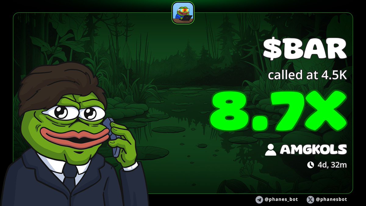 $BAR - Called at 4.5k 

Hit 40K so far ( 8.7x) 

Trend w multiple 4m+ likes videos and it’s not bonded yet let’s fix that 

Don’t fade my Tiktok calls 👀🌚

H2jTWDdKpEhGrgfdoyazevnpb93NyJKSb7ZrYMZUpump