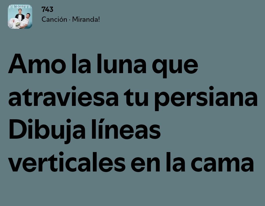 bambulaus's tweet photo. Nunca superaré que estos versos sean de la misma canción https://t.co/rC6VrPngaM