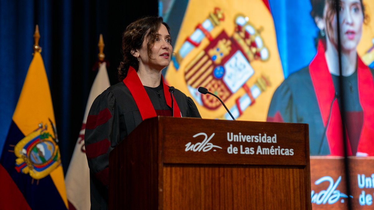 <a href="/CarlosEmilioLS/">Carlos Emilio Larreátegui S.</a> “...ningún sitio debería defender con más #pasión la #libertad y la verdad que la Universidad.” <a href="/IdiazAyuso/">Isabel Díaz Ayuso</a>