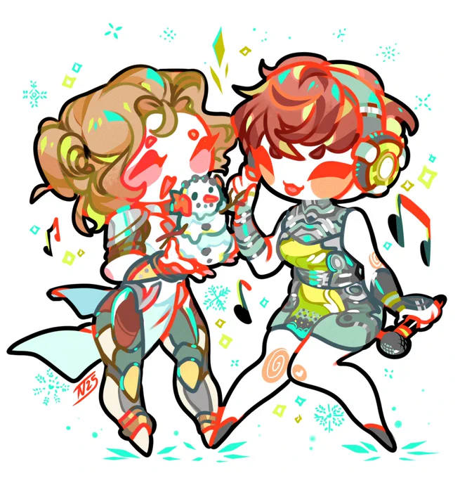 Kofi for RafBoye! Viessa and Luna from "The First Descendant"! Thank you so much! :¨)))) They were so fun to draw! 