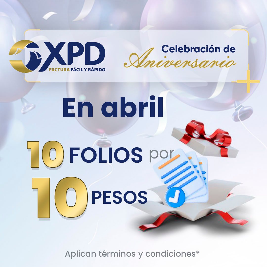 ExpideTuFactura's tweet photo. ¡Estamos celebrando y tenemos algo especial para ti!
Aprovecha nuestra promoción de Aniversario: https://t.co/DhUV0s4mAL

Es tu momento de facturar fácil y rápido ⚡️⚡️ https://t.co/5cy5TQQjeu