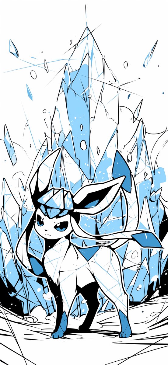 DeamnWalls's tweet image. Glaceon Pokémon wallpaper