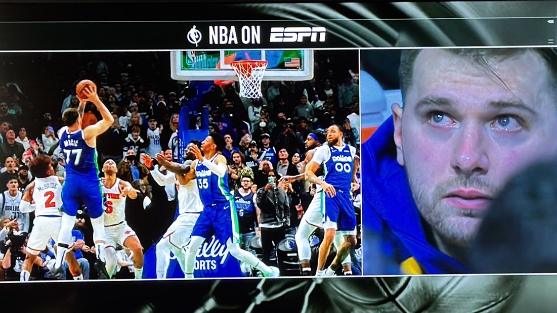 Luka watching his tribute video 💔