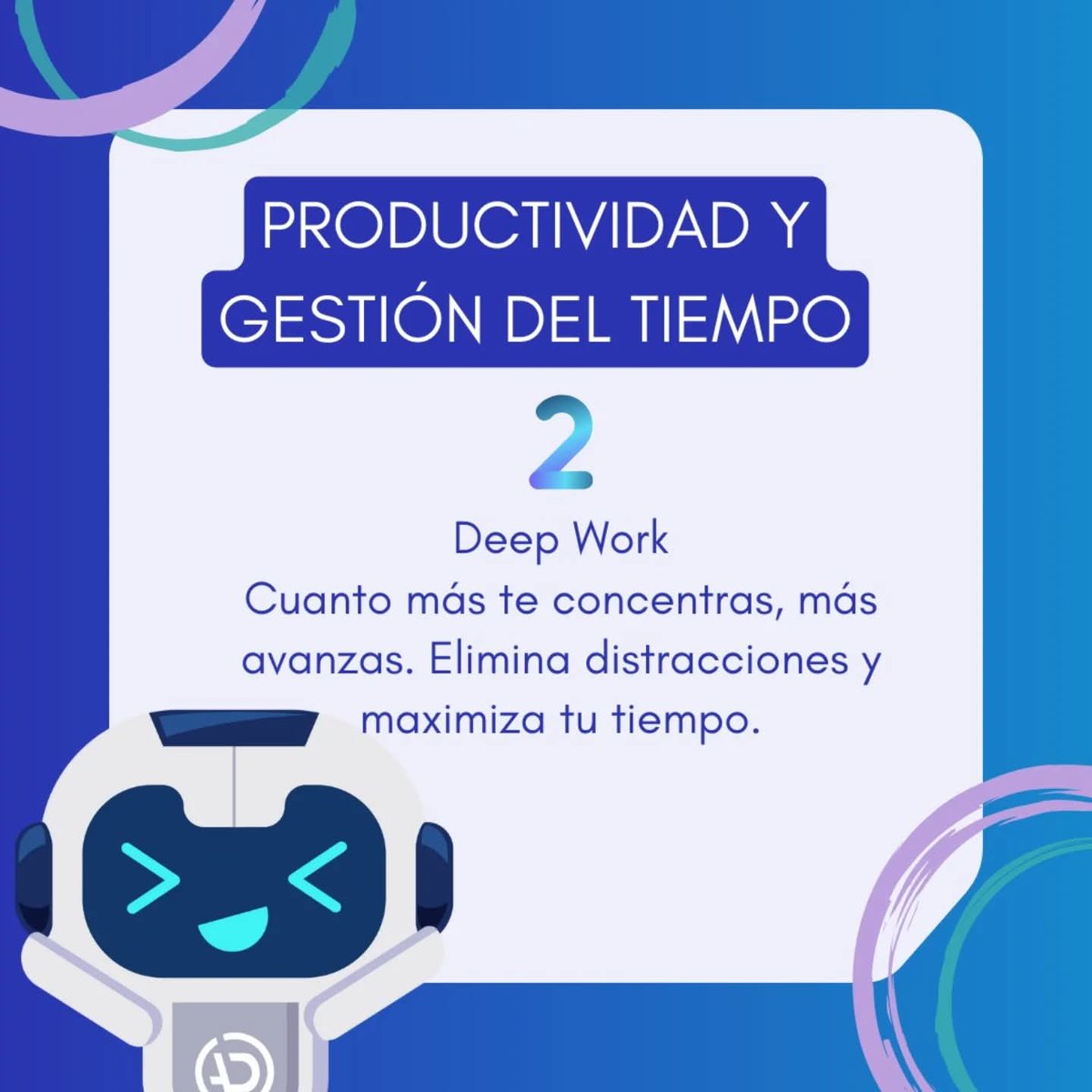 AutomataDg20's tweet photo. ¿Sabías que la concentración es tu mejor herramienta para avanzar más rápido?
Cuando eliminas distracciones y te enfocas por completo, tu productividad se dispara.

🚫 Adiós multitarea.
✅ Hola enfoque total.

Domina el Deep Work y transforma tu forma de trabajar desde casa. https://t.co/kwGDZ08RFx