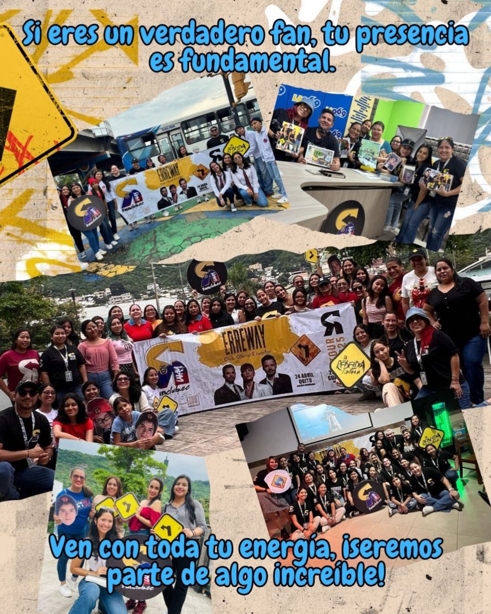 Rway_Ecuador's tweet photo. 🚨 ATENCIÓN REBELDES 🚨
¡Llamado urgente a todos los fans de #Erreway en GUAYAQUIL!
Este viernes 11 de abril a las 12h00 nos reuniremos en el Estadio Modelo para grabar un video inolvidable 🎥
¡No faltes! #ErrewayEnEcuador https://t.co/MfisfUCBAu