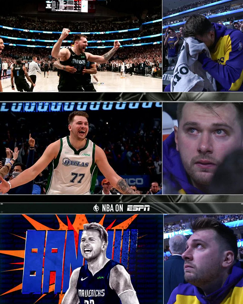 All the emotions from Luka Dončić as he watched the Mavericks' tribute video 🥹