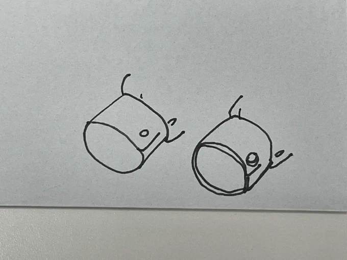 袖なんだが、二重線でちょっとした厚みをもたせる 