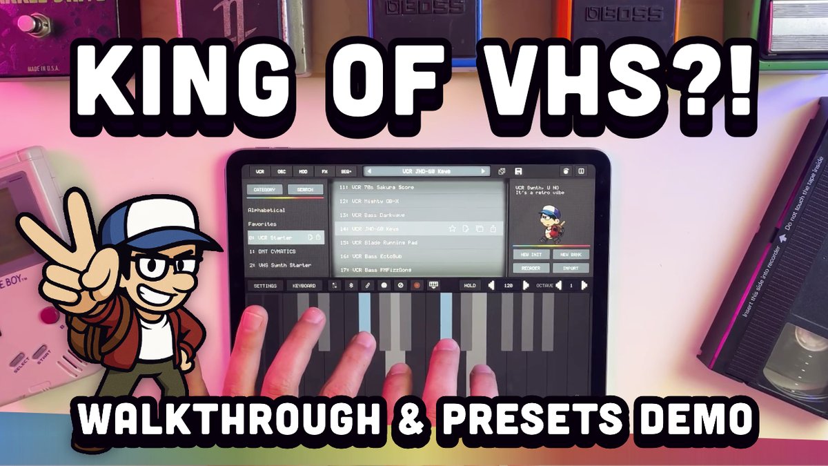 Nick C. | Moby Pixel (@mobypixel) on Twitter photo 💥New Video💥
King of VHS by <a href="/AudioKitPro/">AudioKit Pro</a> | Walkthrough & Presets Demo
youtu.be/wk6ujns9vM0
Surprise app drop! Check out the all-new King of VHS! More sounds, new presets, same lo-fi vibes. 📼🎛️ 💥New Video💥
King of VHS by <a href="/AudioKitPro/">AudioKit Pro</a> | Walkthrough & Presets Demo
youtu.be/wk6ujns9vM0
Surprise app drop! Check out the all-new King of VHS! More sounds, new presets, same lo-fi vibes. 📼🎛️