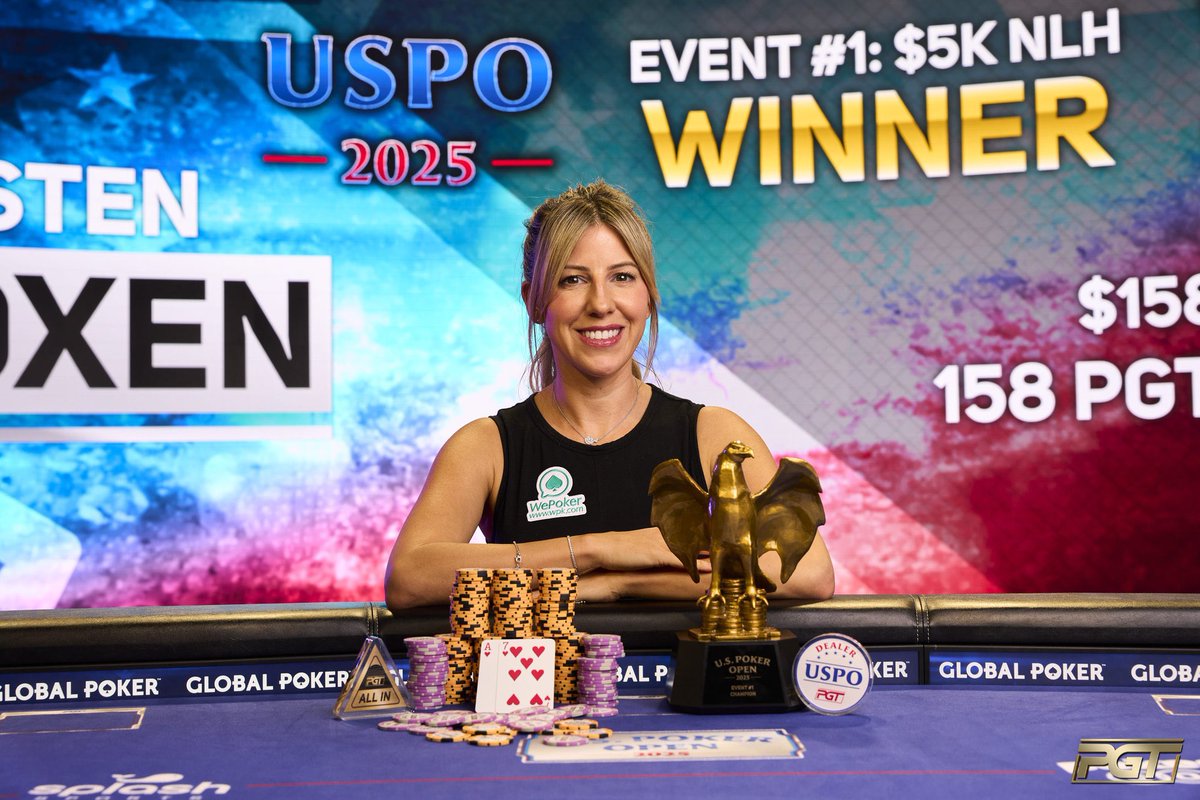 Kristen Foxen wins….again!!! 🐐

4th PokerGo Title 🏆

+$158k 💰