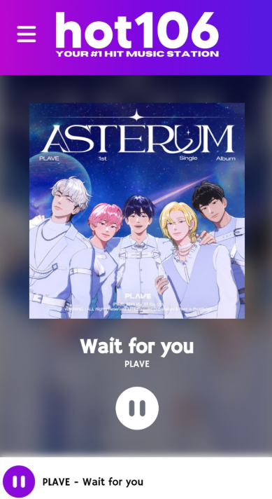 stationplave's tweet photo. @itsHOT106 
Thank you so much for playing #Wait_For_You and #Dash by #PLAVE 
 
#GlobalPopFenzy
#PLAVE 
#플레이브 
#プレイブ