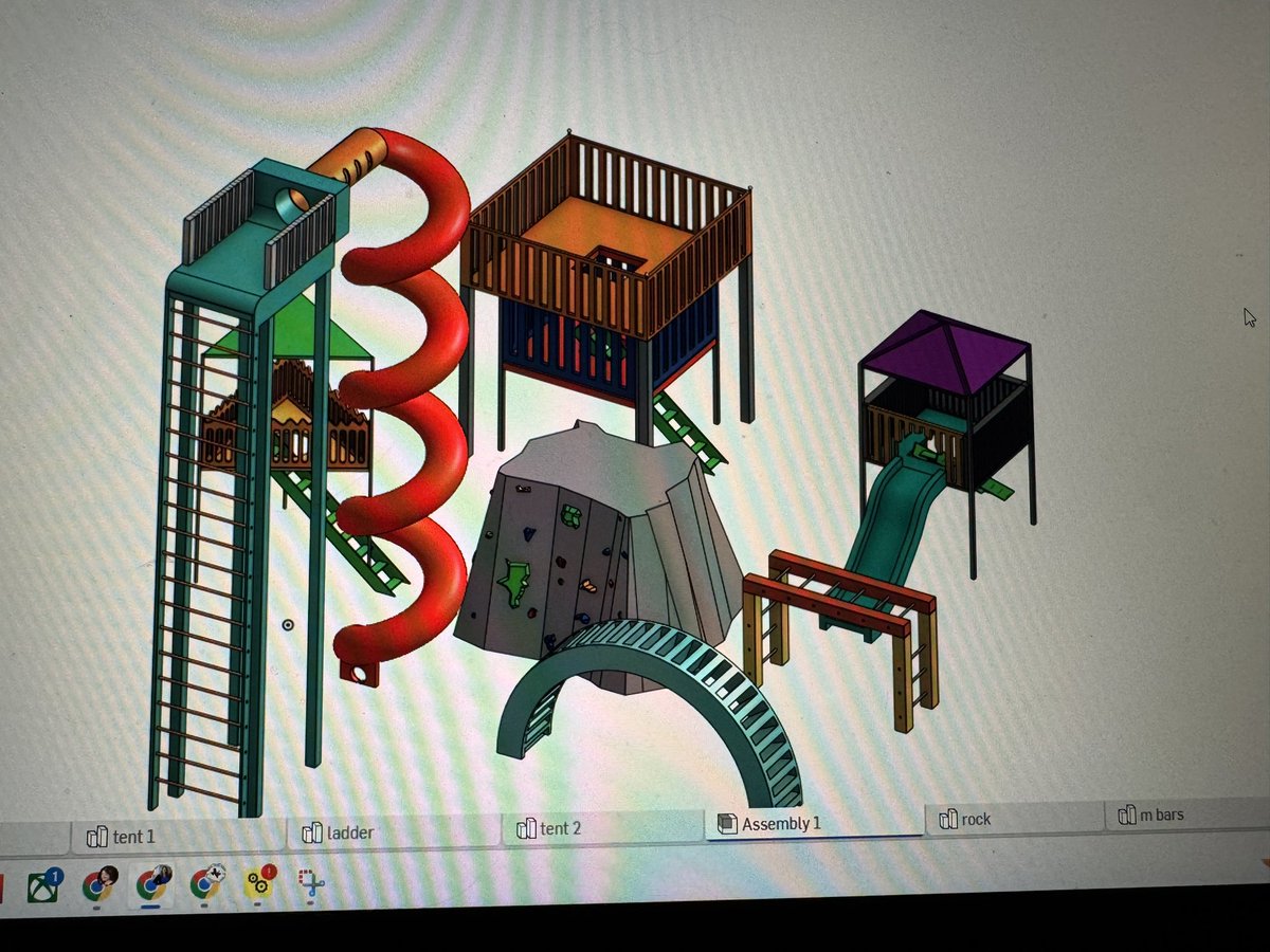 Look at one of my playground projects!!! This young man is in 5th grade! I am so incredibly proud of him! Don’t tell me OnShape is too hard for middle school. Kids rise to expectations every single time until you tell them they can’t.

#PLTWProud #STEMeducation