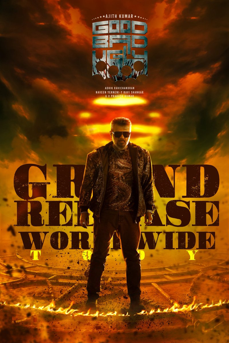 NavinKumar9361's tweet photo. Fanmade poster #thala #Ajith #GoodBadUglyFromApril10 @Adhikravi avi
@gvprakash and @MythriOfficial https://t.co/WUCwy8XhBo