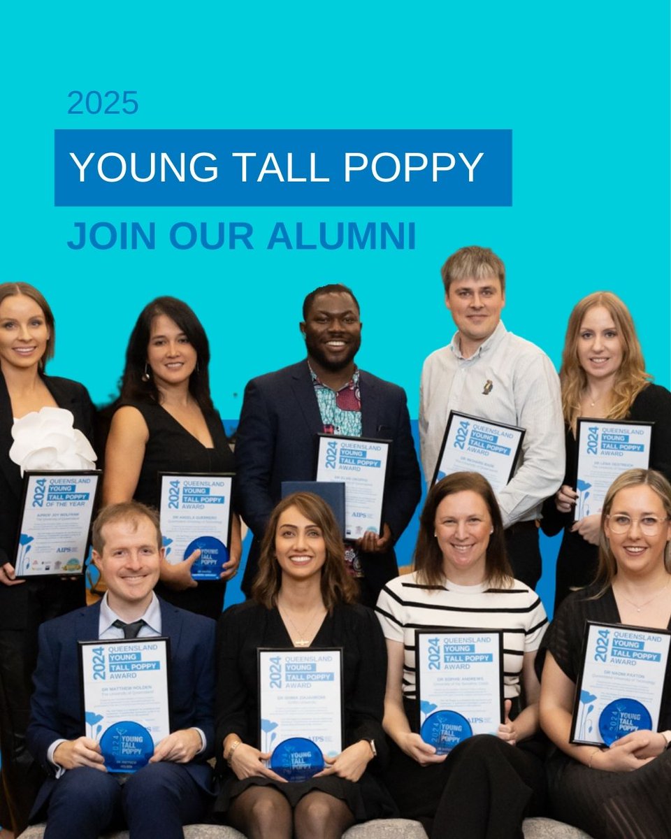 Two more weeks to get those applications in and have the opportunity to be named a Young Tall Poppy!

aips.net.au/2025-young-tal…

#youngtallpoppy #ScienceAwards #aupolsci #sciencecommunication