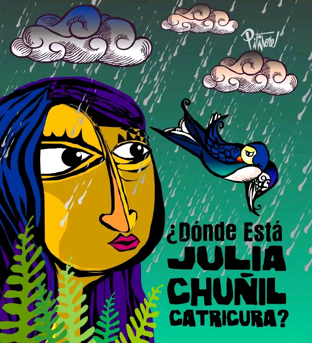 NikolayOCDC's tweet photo. Ya son 5 meses de la desaparición de Julia Chuñil, ayer martes 8 de abril miles de personas salieron a las calles desde Iquique a Castro y en algunas ciudades de Europa. Desde temprano hubo barricadas en Viña del Mar y manifestaciones en liceos y universidades, https://t.co/Ky9IKHyccD