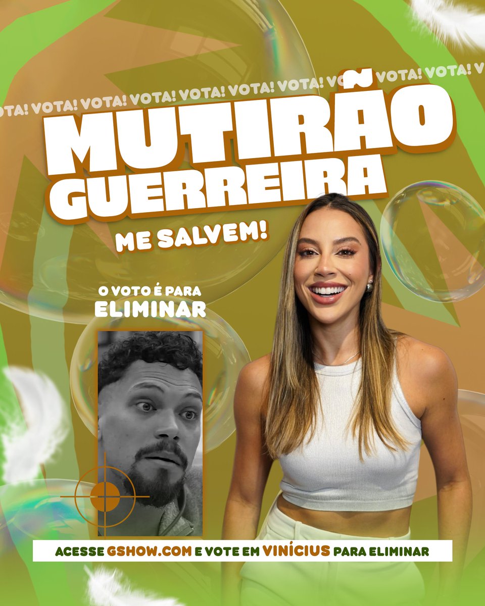 renatasaldanhap's tweet photo. 🦢MUTIRÃO 'GUERREIRA' INICIADO🦢

📥 A cada 10 votos, deposite um EMOJI aqui.
⏰ ENCERRA ÀS 02:00H!
🚨 O voto é pra SAIR, portanto votem no VINÍCIUS!

🎯 META: 15.000 RESPOSTAS.

📲 LINK: https://t.co/iHb1SkyxWz

#FicaRenata #BBB25 https://t.co/tpq4EoSLdk