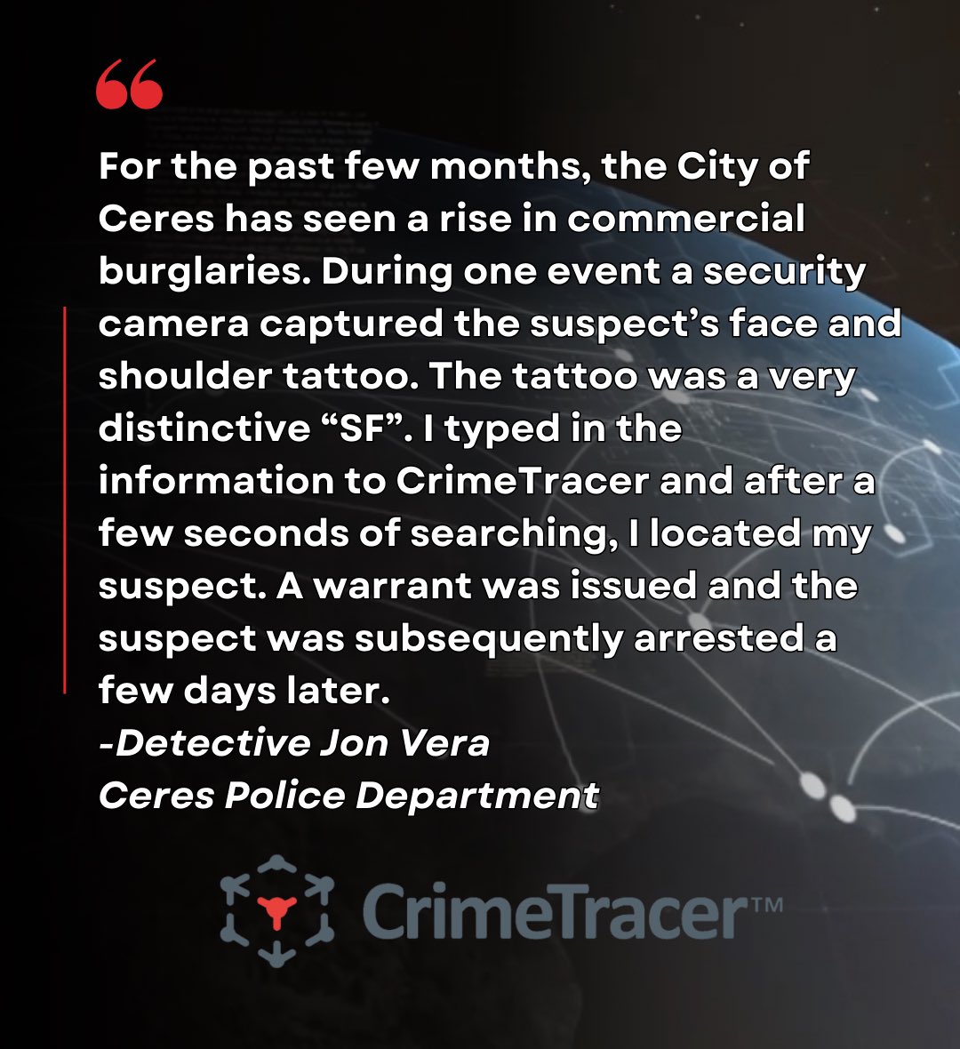 Crime_Tracer's tweet image. CrimeTracer accelerates investigations with advanced analytics and visualizations to identify offenders in near real-time, keeping your community safe.
Learn more: soundthinking.com/law-enforcemen…