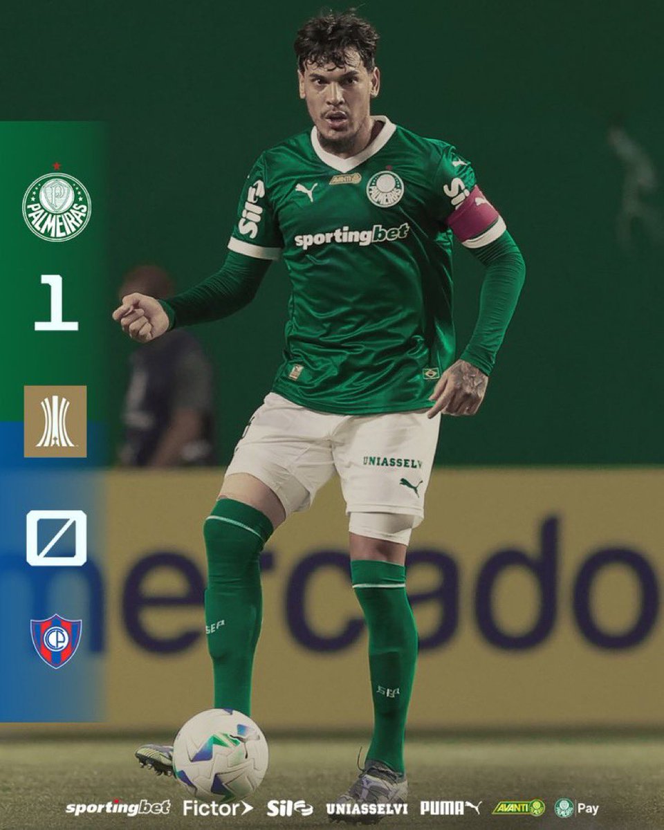 NetPalestra's tweet photo. DOIS JOGOS, SEIS PONTOS E A LIDERANÇA DO GRUPO G! 🔥

A QUARTA-FEIRA É ALVIVERDE EM MAIS UMA NOITE DE #LIBERTADORES NO ALLIANZ PARQUE! 💚🤍

🏆 Palmeiras 1x0 Cerro Porteño-PAR
⚽ Richard Ríos https://t.co/WFbvCDjuR8