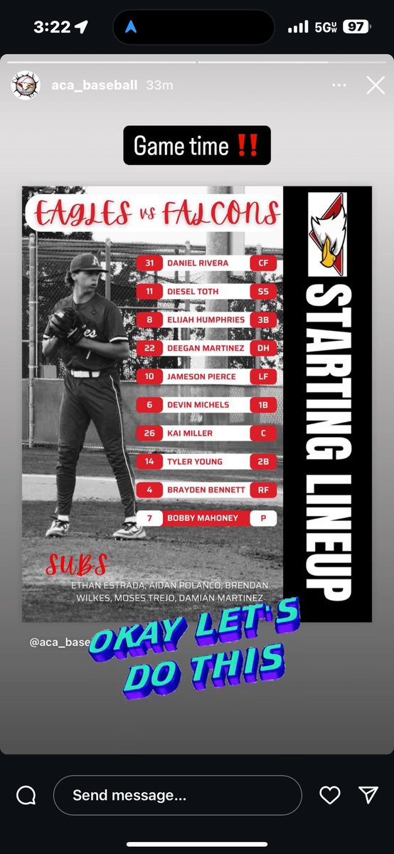 GAME DAY!!!
<a href="/_aca_baseball/">ACA Baseball</a> <a href="/IndianaBase/">Indiana Baseball</a> <a href="/PrepBaseballMO/">Prep Baseball Missouri</a> <a href="/MizzouBaseball/">Mizzou Baseball</a>